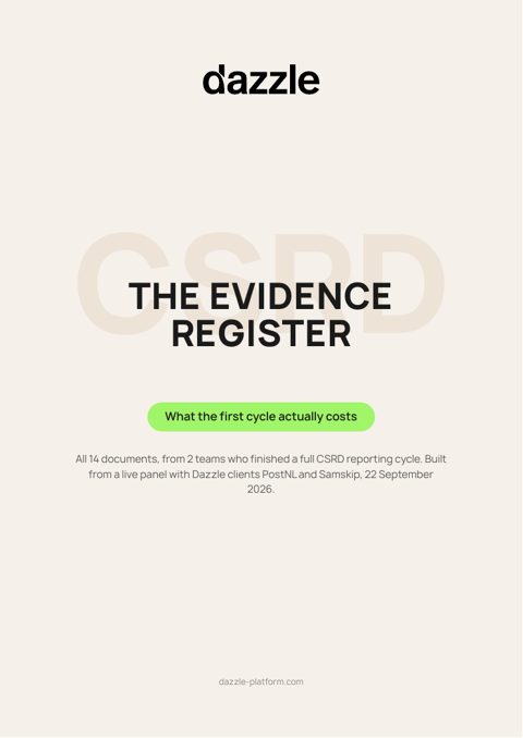 Cover of The CSRD Evidence Register