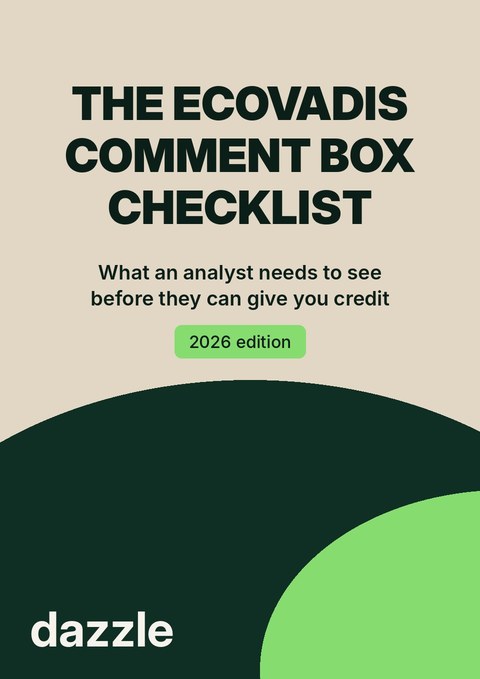 Cover of The EcoVadis Comment Box Checklist