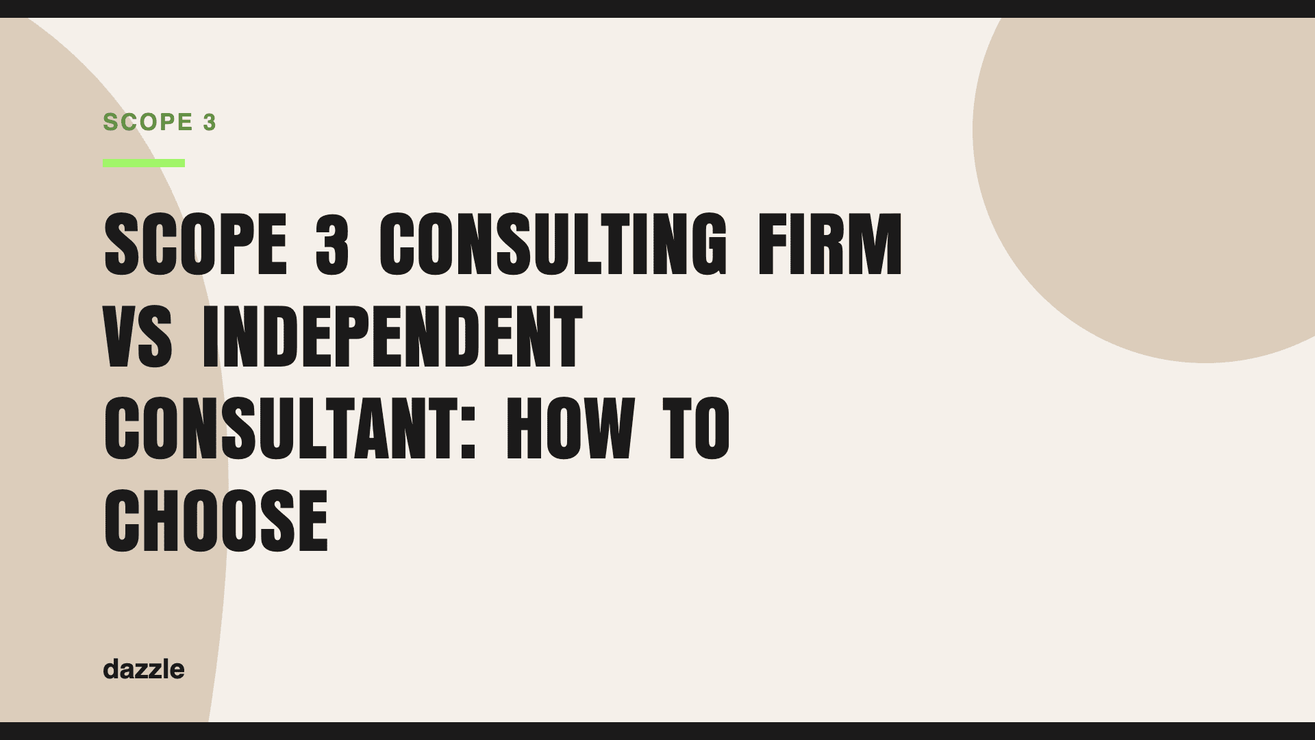 Scope 3 Consulting Firm vs Independent Consultant: How to Choose Scope 3 Consulting Firm vs Independent Consultant: How to Choose